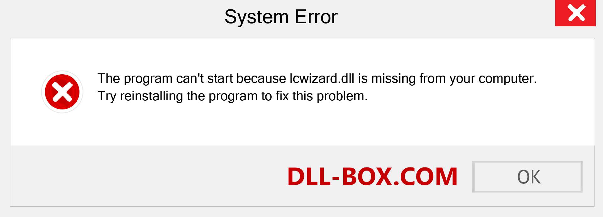  lcwizard.dll file is missing?. Download for Windows 7, 8, 10 - Fix  lcwizard dll Missing Error on Windows, photos, images
